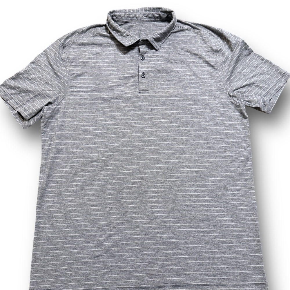 Lululemon Evolution Striped Gray Performance Golf… - image 2